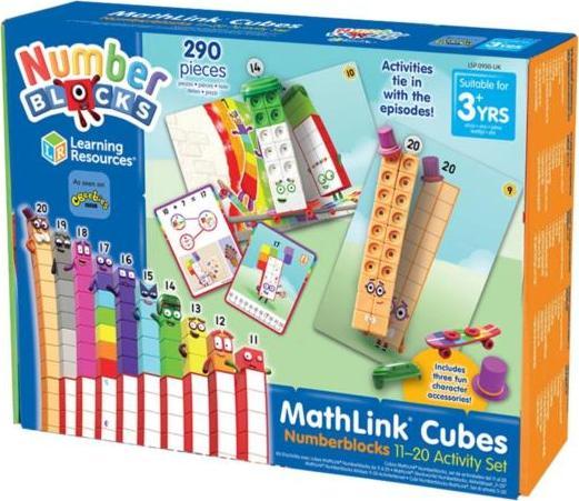 Resurse de învățare Kit de învățare 11-20, cuburi MathLink, blocuri numerice