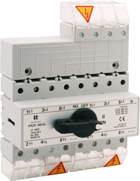 rețea Unitate comutator 80A 3P + pol N N eliberabil (PRZK-3080NW02)