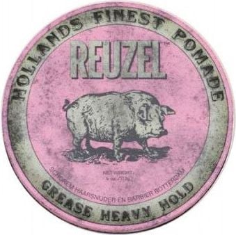 Reuzel Hollands Finest Pomade pomadă cu fixare foarte puternică pe bază de ceară și uleiuri Roz 113g