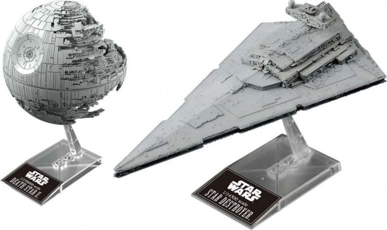 Revell Modele do sklejania Star Wars Gwiazda Śmierci i Krążownik Imperium 1/14500