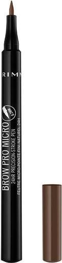 Creion pentru sprancene Rimmel London Brow Pro Micro 24H 003 Soft Brown, 1 ml