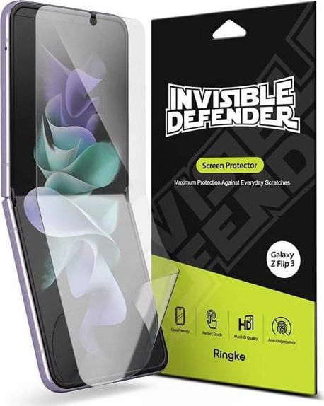 Ringke Ringke Invisible Defender Film Samsung Galaxy Z Flip 3 [PACHET DE 2]
