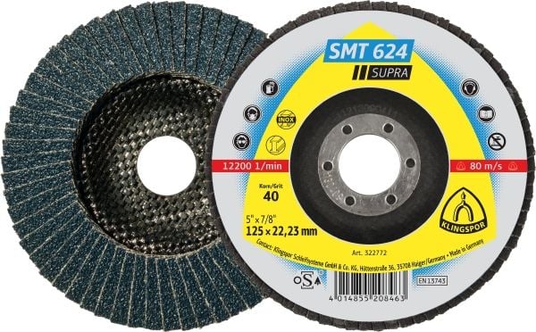 roata de Lambouri convexe SMT624 SUPRA 125mm grosime. 36 (K322771)