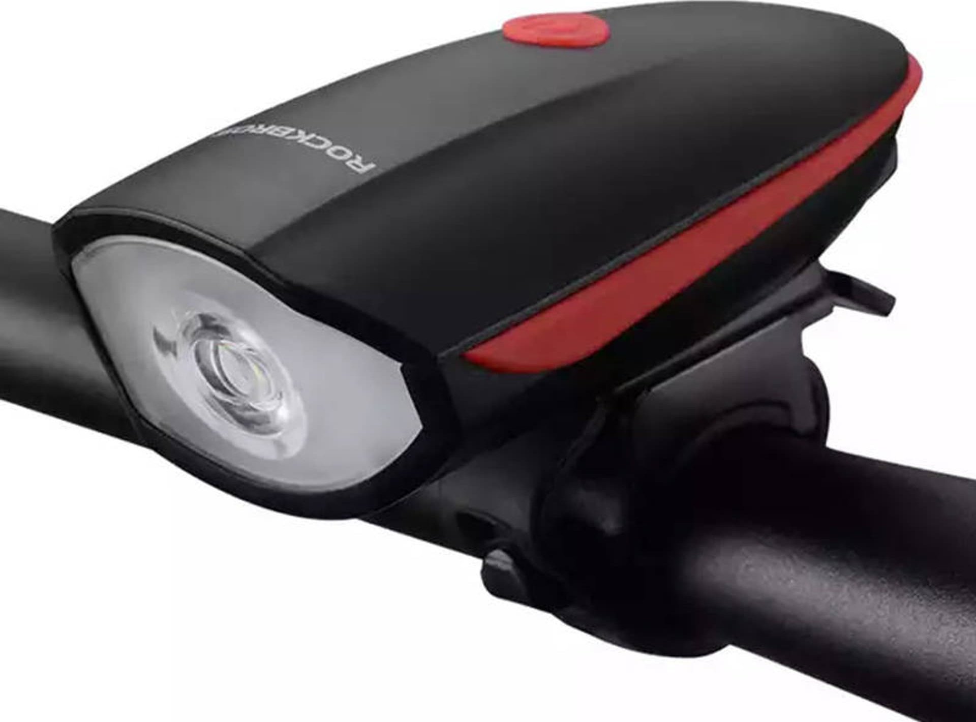 RockBros Lampă pentru biciclete cu sonerie electrică Rockbros 7588 (negru și roșu)
