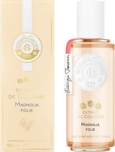 ( Roger & Gallet Magnolia Folie EDC 100 ml este o editie limitata de parfum disponibila in varianta de 100 ml. Aceasta este o aroma proaspata, senzuala si rafinata,perfecta pentru femei care iubesc trandafirul si notele florale. Inspirata de magnoli