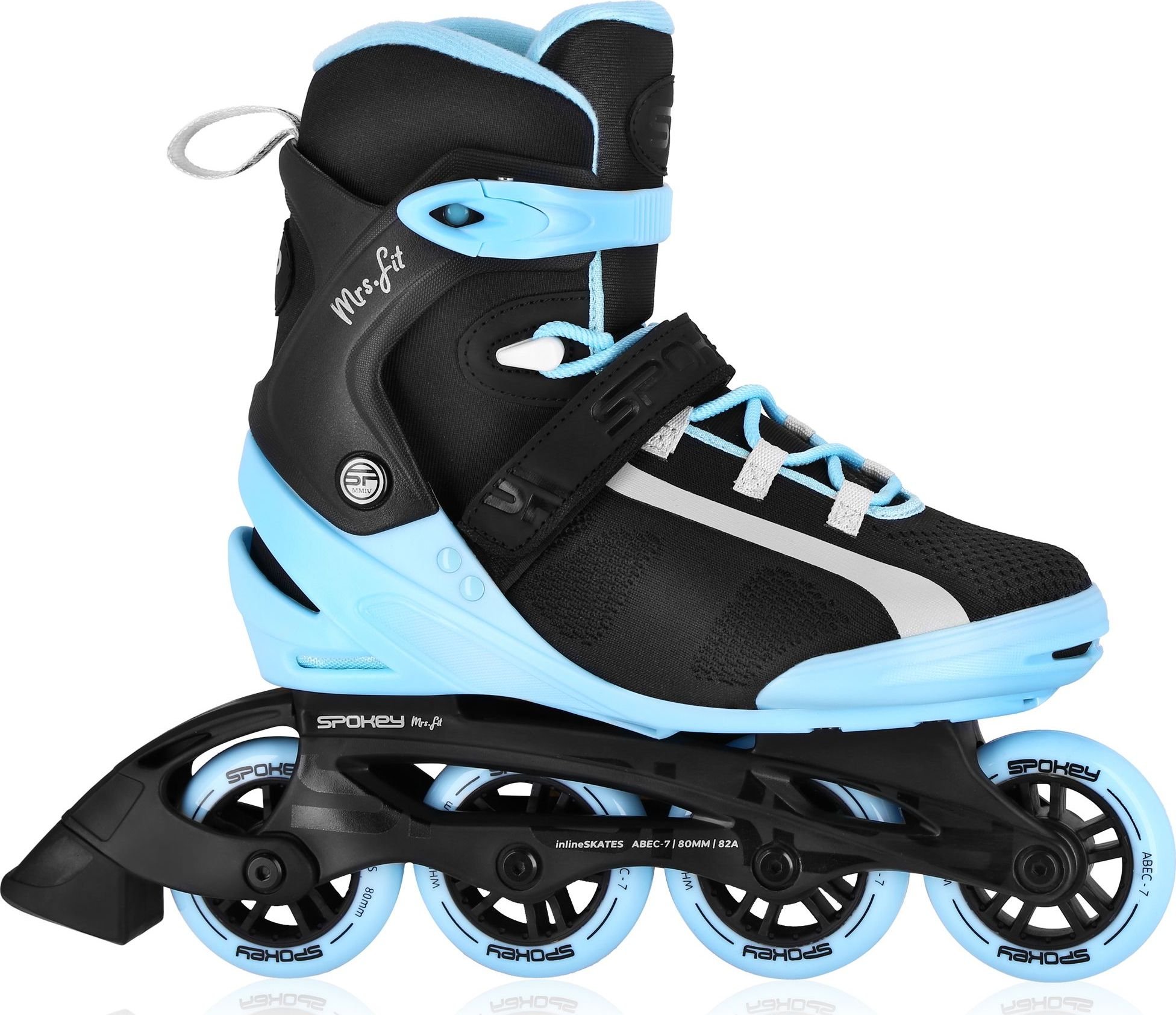 Rollerblade de agrement Spokey MrsFIT negru mărimea 41