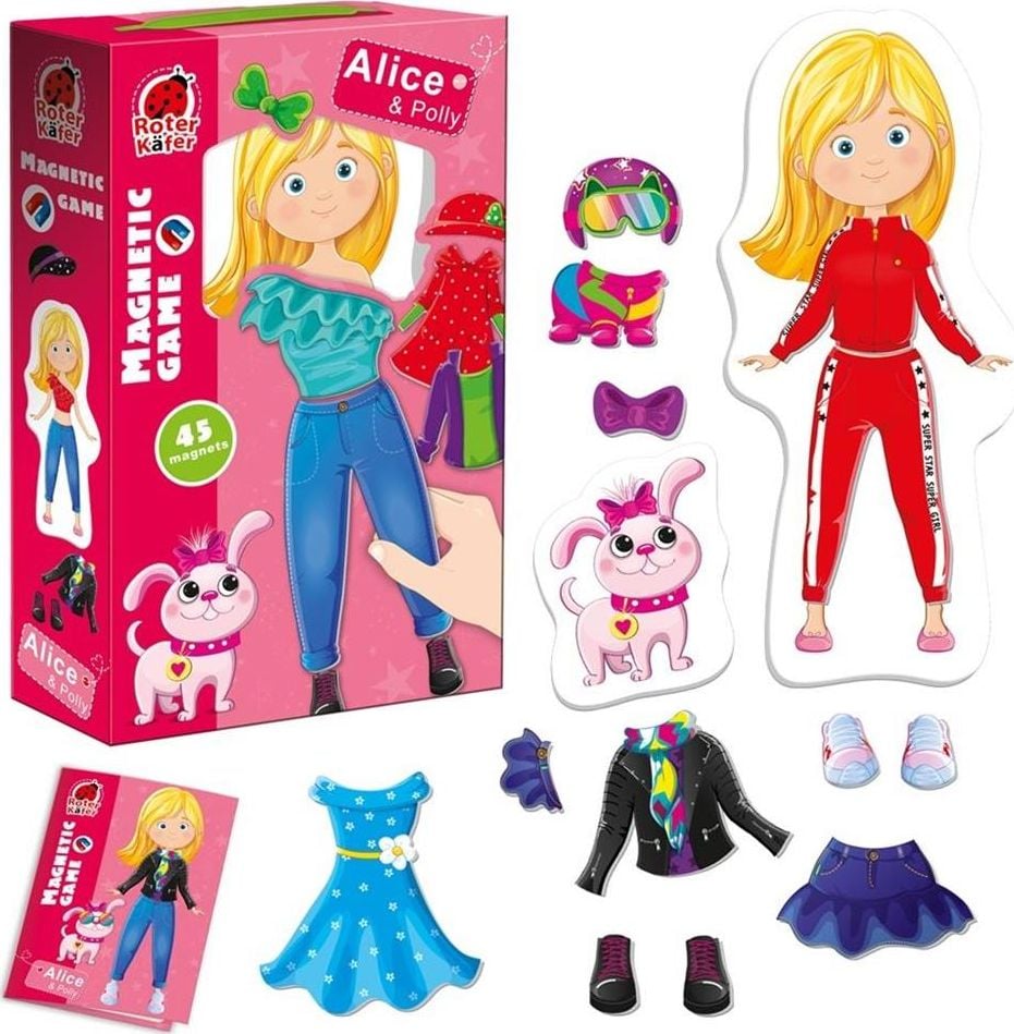 Joc educativ magnetic Alice si Polly, Roter Kafer