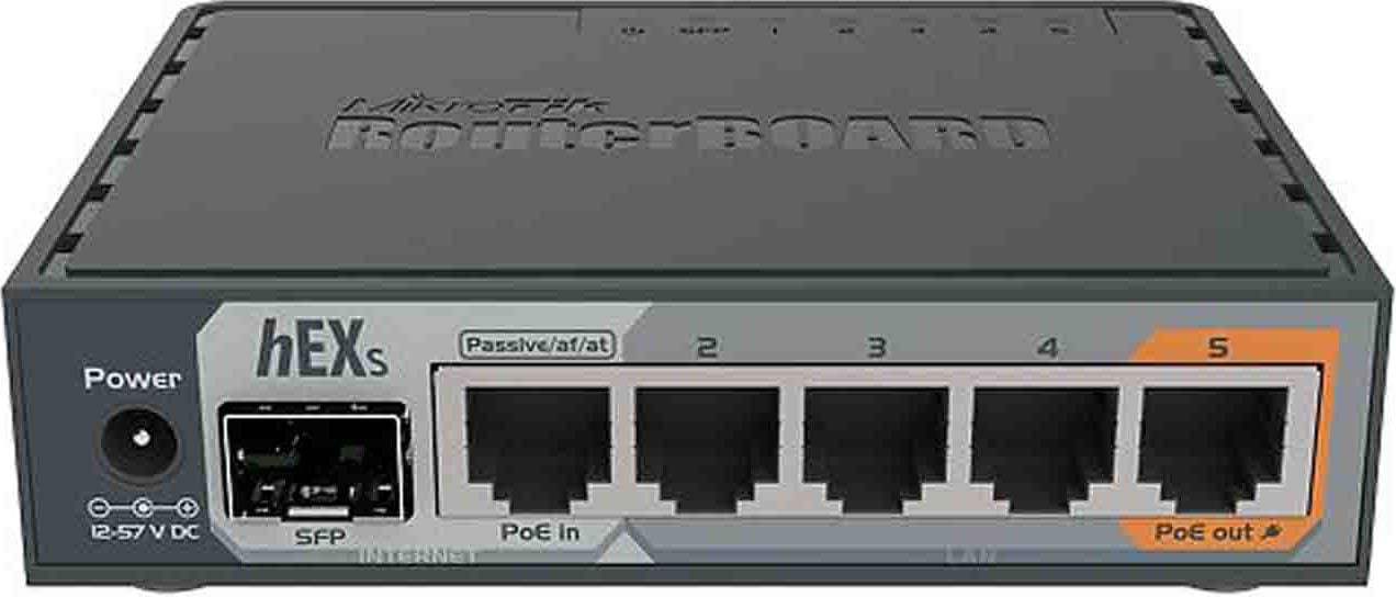 Routere - Router ethernet MikrotiK, Gigabit, 5 porturi