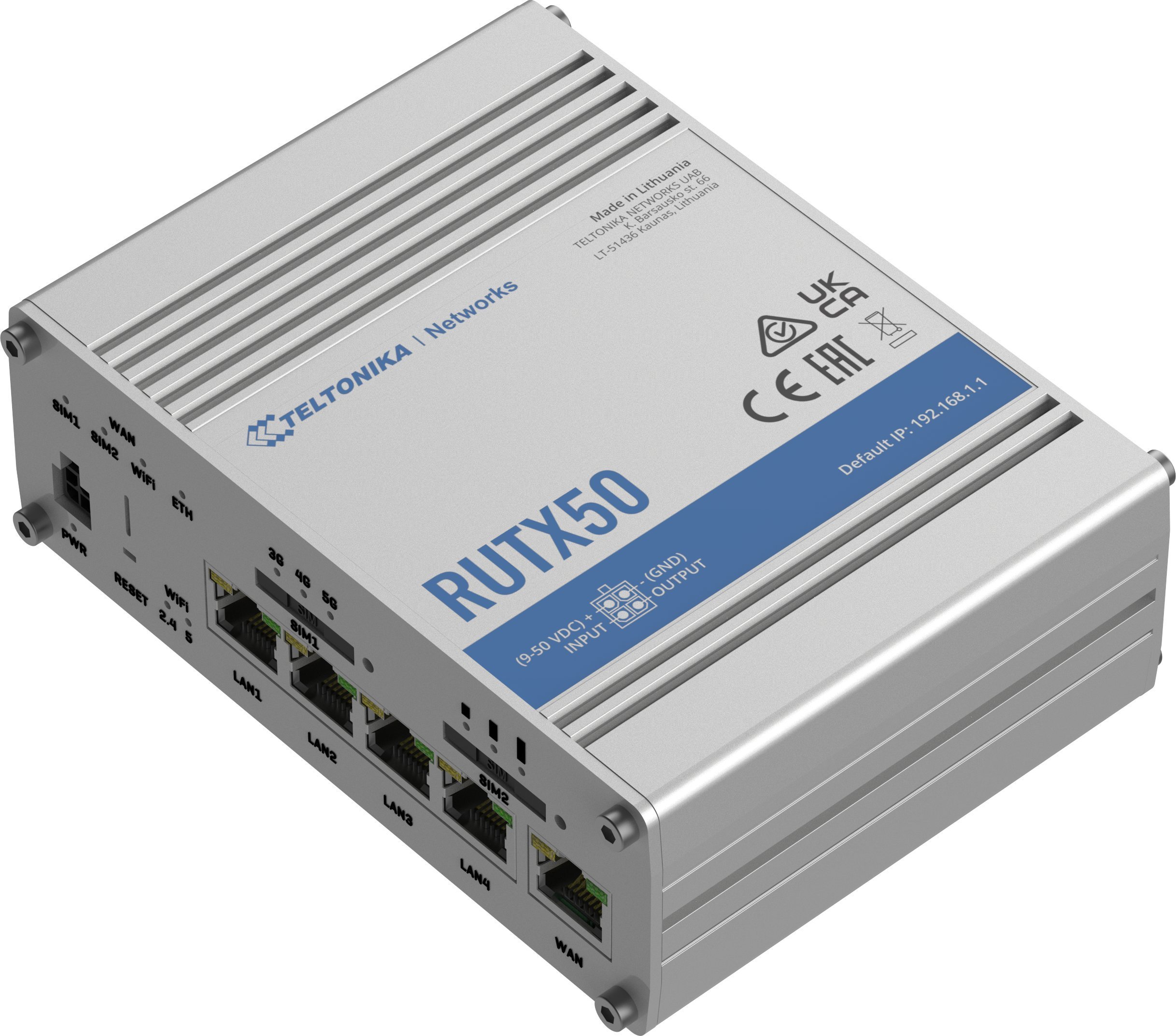 Router Teltonika Router 5G RUTX50 Dual Sim, GNSS, WiFi, 4xLAN, USB2.0