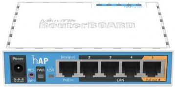 Acces Point-uri - Router wireless MikroTik RB951UI-2ND, 802.11b/g/n, procesor Qualcomm Atheros QCA9531-BL3A-R 600 MHz, memorie RAM 64 MB, 5 x 10/100, PoE, RJ45, USB 2.0