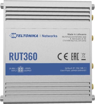 Router wireless Teltonika RUT360, Cat6, 2.4GHz, 300Mbps, LTE