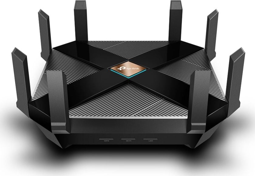 Router wireless TP-Link Archer AX6000, 802.11ax, Wi-Fi 6, Dual-Band, Negru