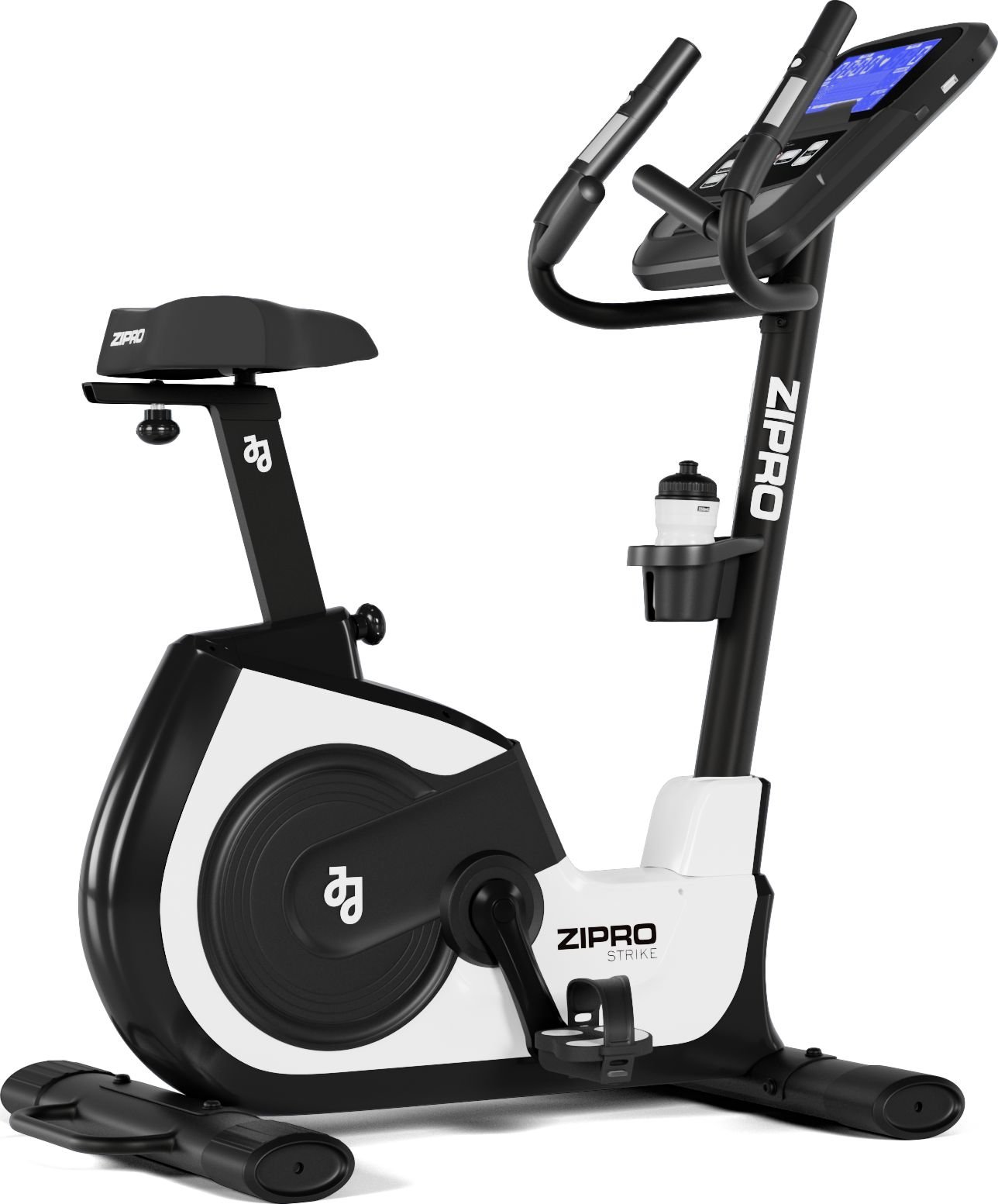 Bicicleta fitness magnetica Zipro Strike White, volanta 7kg, greutate maxima utilizator 150kg