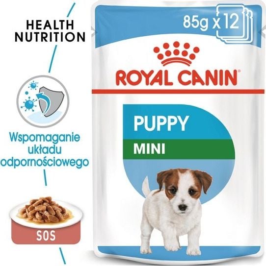 Royal Canin Mini Puppy alimente conservate pentru căței de la 2 până la 10 luni de vârstă, rasă, 85g pliculeț