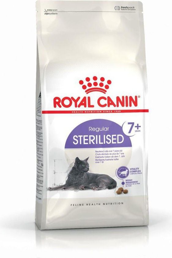 : Royal Canin Sterilizat +7 karma uscată pentru pisici între 7 și 12 ani, sterilizate, 0,4 kg