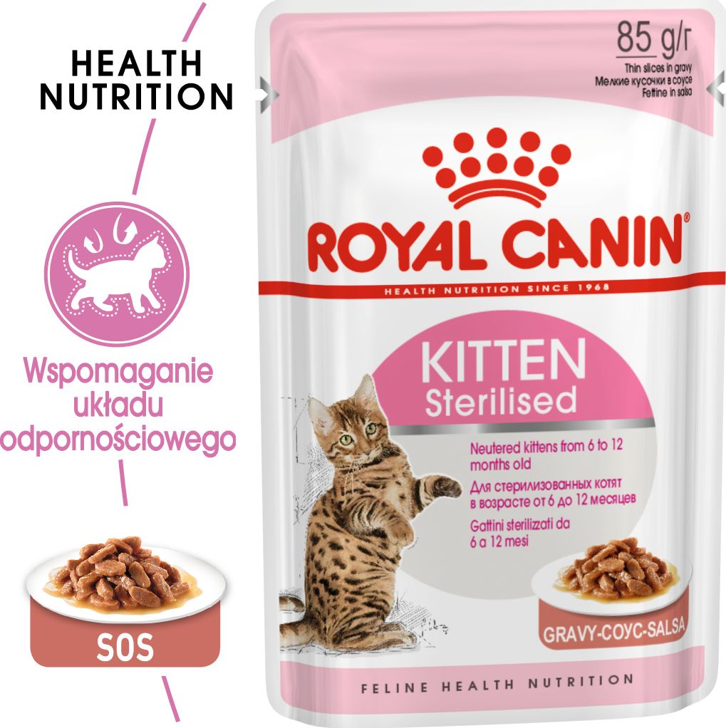 Royal ROYAL CAT plic 85g PISOI STERILIZAT in sos