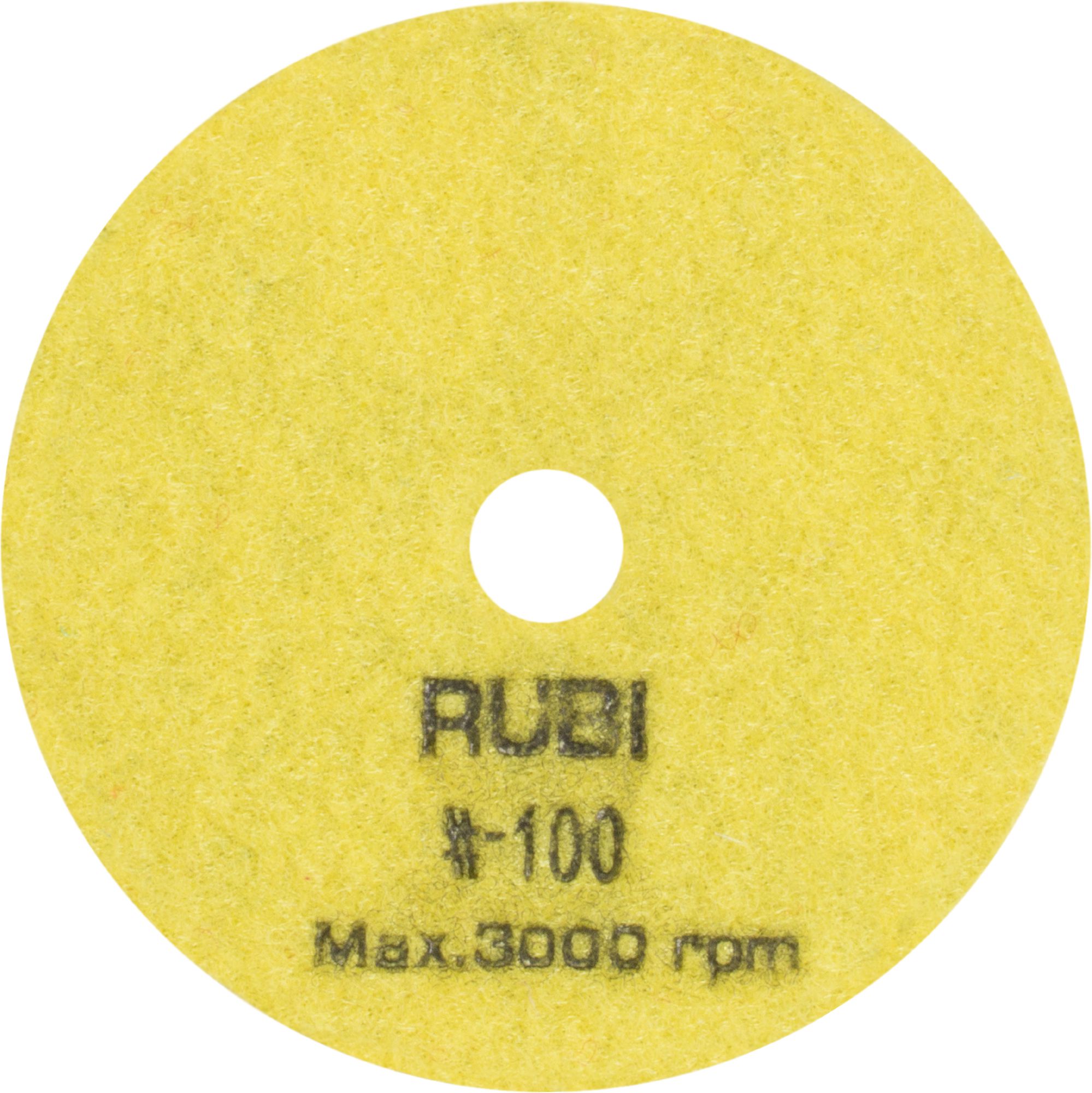 Disc de lustruit Rubi Dry granulație 100 100 mm (62971)