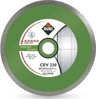 Disc diamant, Rubi 30946 CEV-200 SUPERPRO, Placi ceramice, Lama CEV