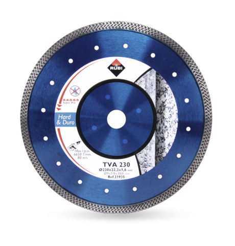 Rubi Disc diamantat pentru materiale dure Turbo Viper TVA Superpro 125mm (31933)