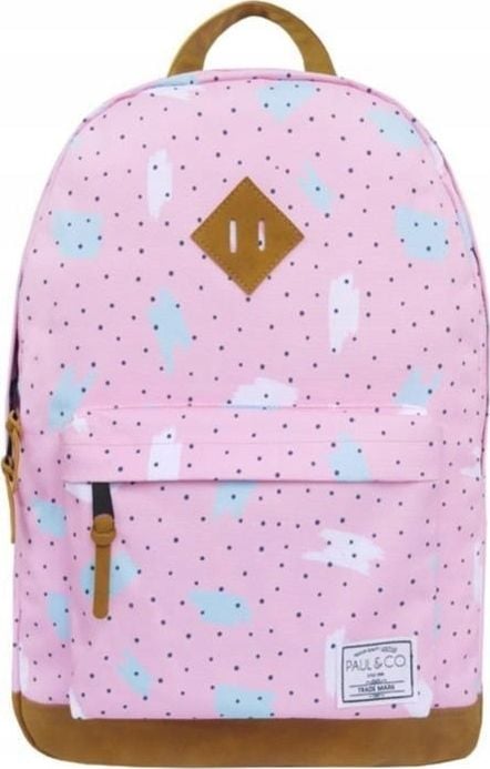 Rucsac Paul&Co School Dots and spots 27L roz