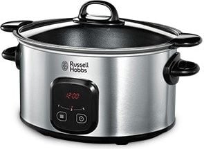 Multicooker - Slow cooker Russell Hobbs MaxiCook 22750-56, 6 L, 3 setari, Oala detasabila, Control digital, Inox
