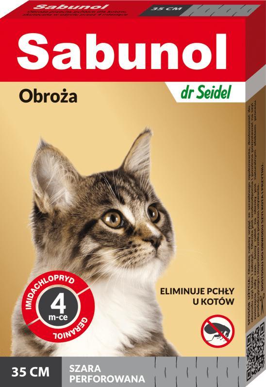 SABUNOL Sabunol Guler antipurici pisica gri 35cm