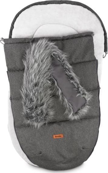 Sac de dormit bebe, Sensillo, Poliester, 100x50 cm, Gri