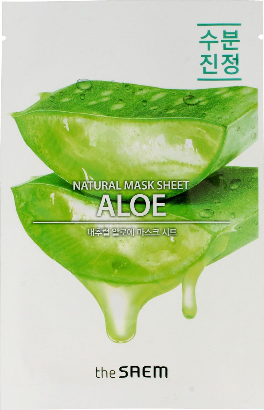 SAEM Masca de fata Natural Mask Sheet Aloe hidratant 21ml