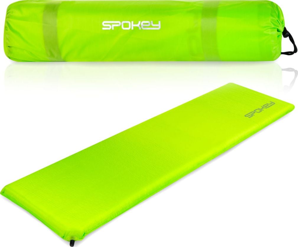 Saltea autogonflabila, Spokey, 180 x 50 x 5 cm, Verde, Fatty