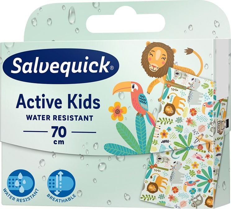 Salvequick Active Kids Tencuiala elastica rezistenta la apa pentru copii activi 70cm