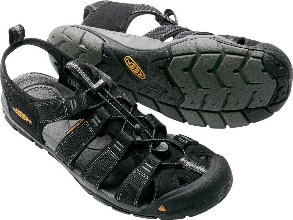 Sandale pentru bărbați Keen Keen Clearwater CNX Black/Gargoyle Mărimea 43 (1008660)