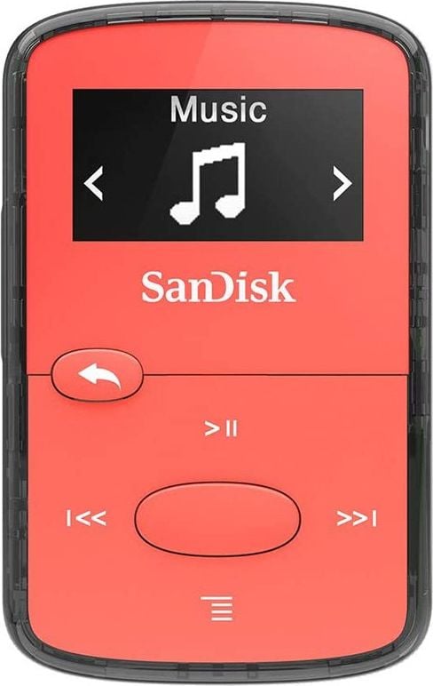 MP3 si MP4 Playere - SanDisk Odtwarzacz MP3 Clip Jam 8GB czerwony