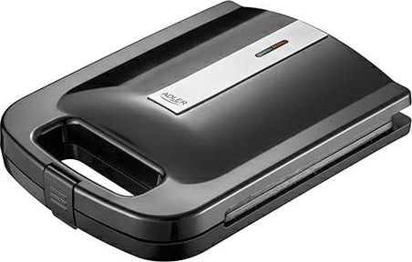 Sandwich Maker Adler, 2000W, 32x25x9,5 cm, Negru