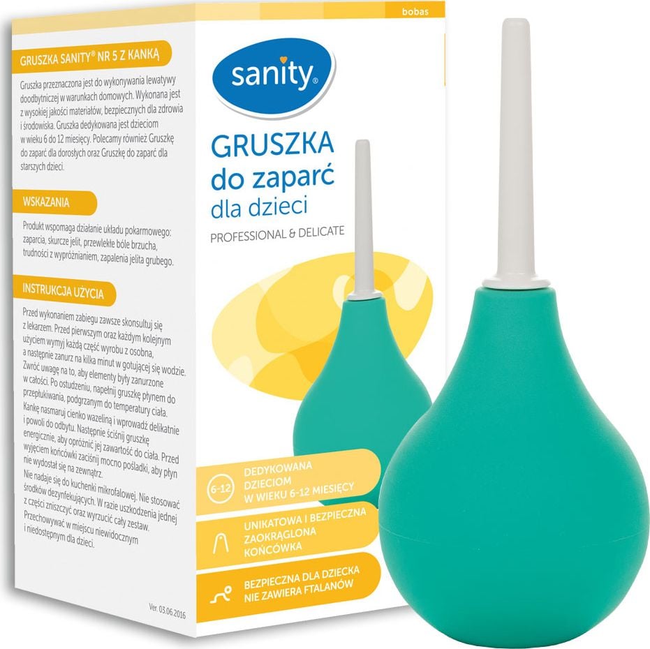 Sanity Pear pentru constipatie cu canka Nr. 5 1 buc.