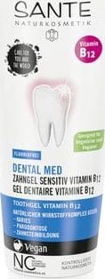 Pasta dinti - Gel pentru dinti sensibili, cu vitamina B12, Sante, fara fluor, 75 ml