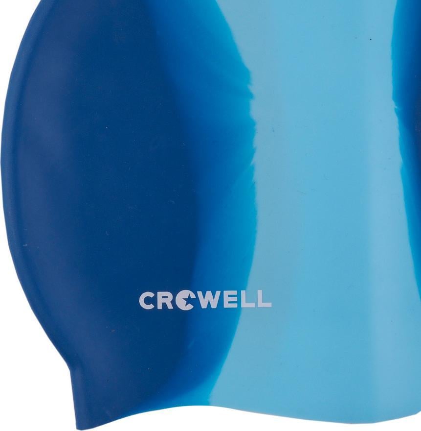 Șapcă de înot Crowell din silicon Crowell Multi Flame bleumarin-albastru col.04