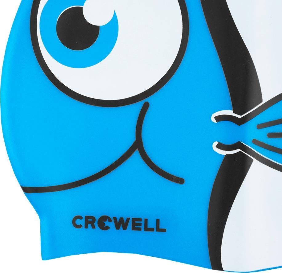 Șapcă de înot din silicon Crowell pentru copii Crowell Nemo Jr. albastru