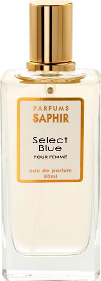 Saphir Select Blue EDP 50 ml este un parfum elegant și rafinat cu note de esențe proaspete și florale. Este inspirat de luxul și strălucirea safirului și aduce o senzație de prospetime și răsfăț. Acest parfum îți va pune în evidență feminitatea și gr