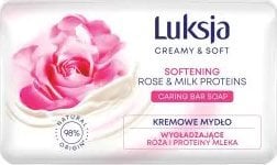 Sarantis Luksja Sapun cremos pentru netezire cremoasa si moale, trandafir si proteine din lapte 90 g