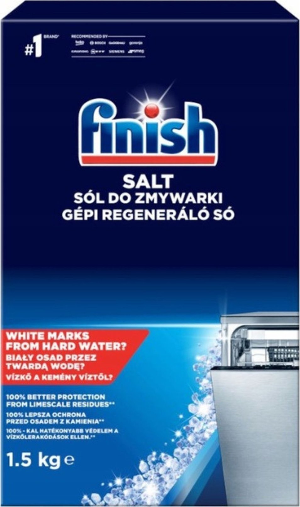 Detergent vase - Sare speciala pentru masina de spalat vase Finish 1.5 kg