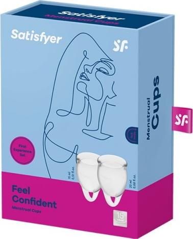 Satisfyer SATISFYER_SET Set cupe menstruale Feel Confident 15ml + 20ml Transparent