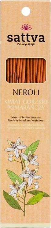 Sattva Sattva Tămâie naturală indiană Stick de tămâie naturală indian Neroli 15 buc