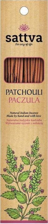 Sattva Sattva Tămâie indiană naturală Tămâie indiană naturală Paciuli 15buc