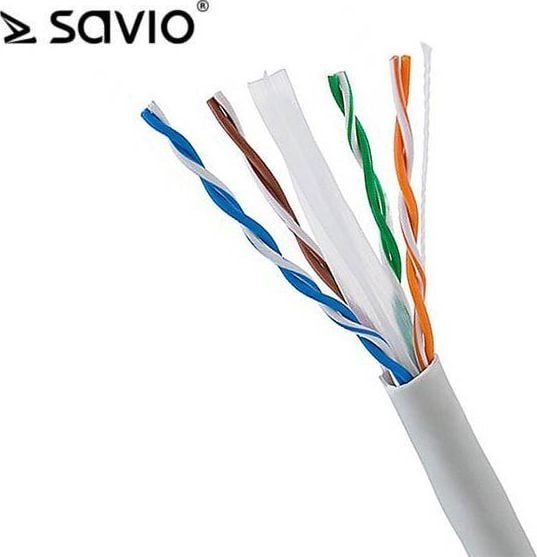 Savio Elmak Cablu de retea CLA-09 LAN Cat.6 UTP 50m