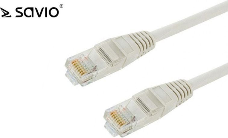 Cablu de retea Savio CLA-01, 3m, Cat 5e, mufat 2xRJ45, transfer date pana la 100 MHz, Full-duplex, Fast Ethernet 100 Mbit / s, 1 Gbit / s