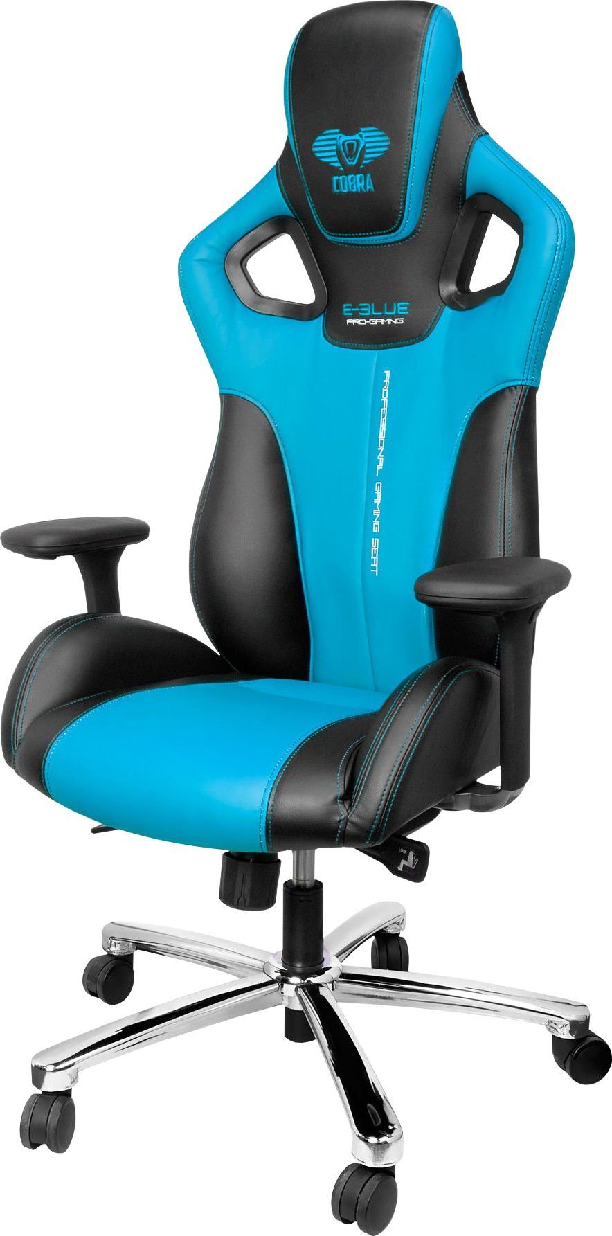 Scaun gaming e-blue Cobra EEC303 Albastru (EEC303BLAA-IA)