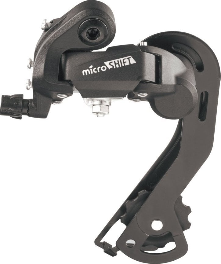 Schimbător spate Microshift MICROSHIFT, 6-7 viteze (2/3x6/7), compatibil Shimano, cușcă lungă, max. Mod 28-30T, Mod Min. 13-14T, Capacitate 43T (NOU)