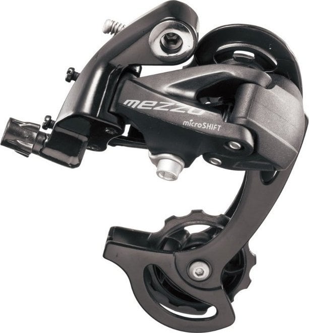 Schimbător spate Microshift MICROSHIFT MEZZO, 8-9 viteze (2/3x8/9), Compatibil Shimano, Cușcă lungă, Max. Mod 28-36T, Capacitate 45T (NOU)