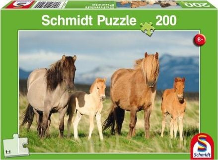 Schmidt Spiele Puzzle 200 de cai - fotografie de familie G3