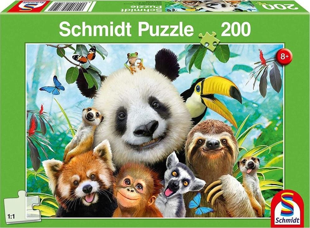 Schmidt Spiele Puzzle 200 de animale vesele G3